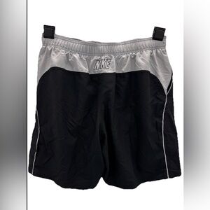 NIKE Quick Dry Swim Trunks Swimsuit Black Size X Large Elastic Waist Drawstrings